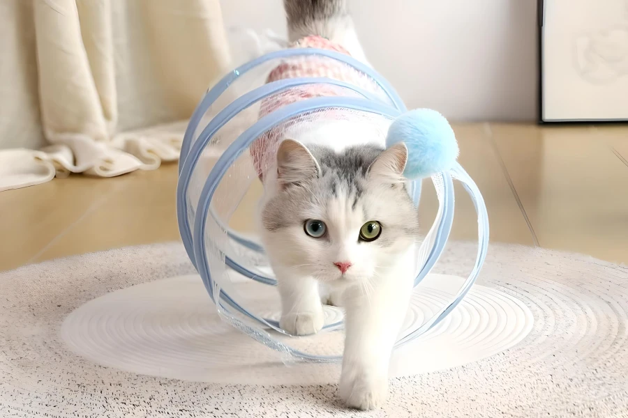 Foldable Cat Tunnel for Indoor Cats